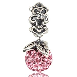 Pandora Pink Flower Swarovski Crystal Charm image