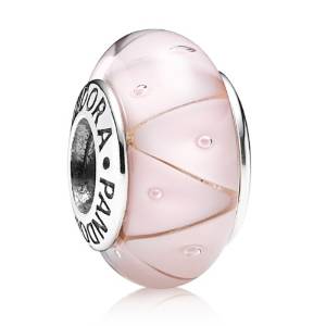 Pandora Pink Murano Glass Petals Charm image