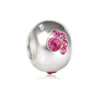 Pandora Pink Paw Prints Charm image