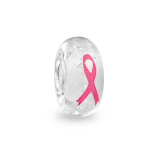 Pandora Pink Ribbon Photo Flower Charm image