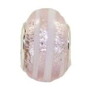 Pandora Pink Shimmering Foil Glass Charm