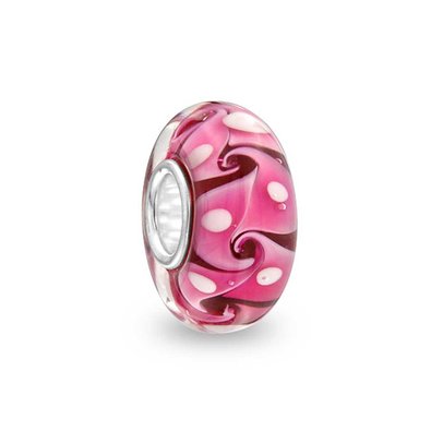 Pandora Pink Swirl Glass Charm image