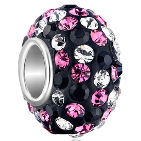 Pandora Pink White Swarovzki Charm