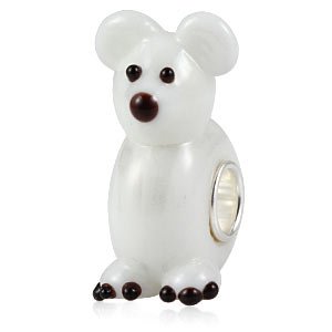 Pandora Polar Bear Murano Glass Charm image