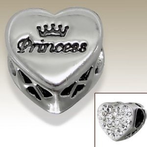 Pandora Princess Swarovski Crystal Heart Charm