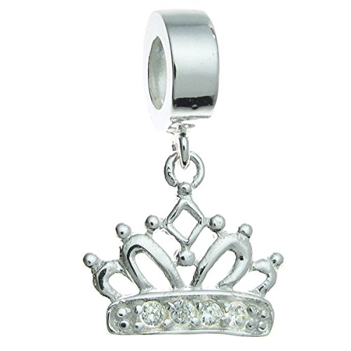 Pandora Princess Tiara Crown Turquoise Charm
