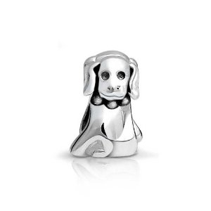Pandora Puppy Dog Sitting Charm image