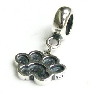 Pandora Puppy Footprint Paw Dangle Charm image