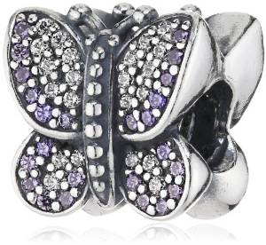 Pandora Purple Butterfly Charm