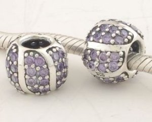 Pandora Purple CZ February Birthstone Charm