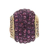 Pandora Purple Crystal Gold Plated Charm image