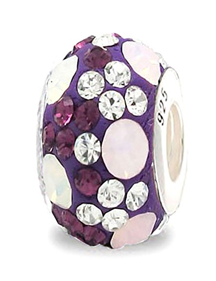 Pandora Purple Crystal Opal Charm