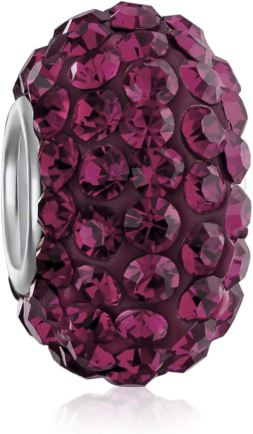 Pandora Purple Crystal Sterling Charm