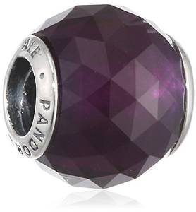 Pandora Purple Faceted Glass Charm