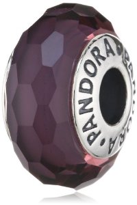 Pandora Purple Faceted Murano Charm