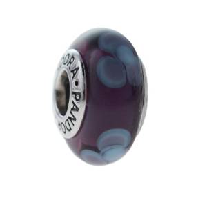 Pandora Purple Flower Murano Glass Charm image