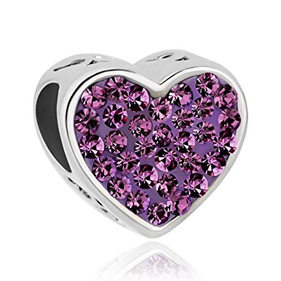 Pandora Purple Glittered Enamel Charm