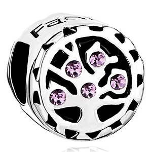 Pandora Purple June Birthstone Stripe Charm image