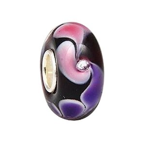 Pandora Purple Pink Blue Glass Charm image