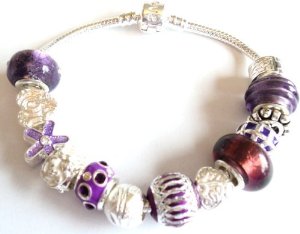 Pandora Purple Rain Birthday Bracelet With Charm image