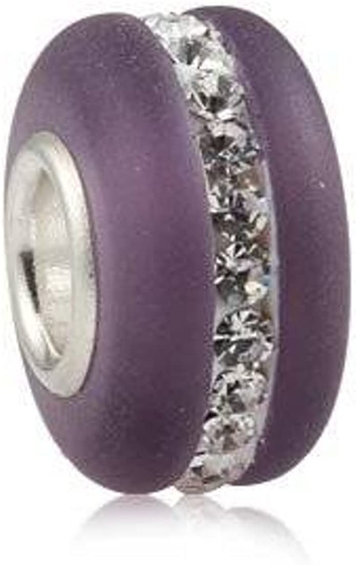 Pandora Purple Swirl Swarovski Crystal Charm