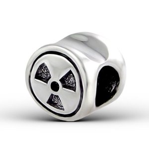 Pandora Radiation Toxic Warning Sign Charm image