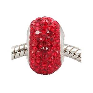 Pandora Red Austrian Crystal Charm