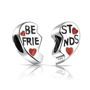 Pandora Red Broken Heart Best Friends Charm