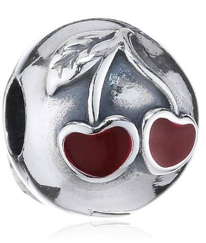 Pandora Red Cherry Enamel Charm image