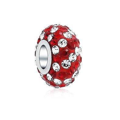 Pandora Red Clear Crystal Charm