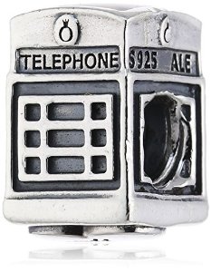 Pandora Red Enamel London Telephone Booth Charm image