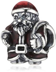 Pandora Red Enamel Santa Charm image