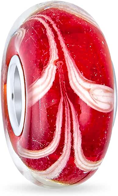 Pandora Red Enameled Silver VINES Charm