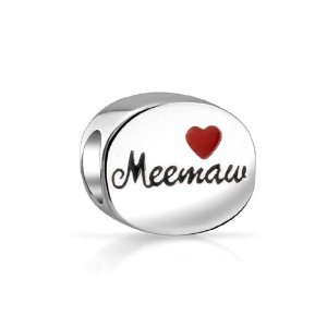 Pandora Red Heart Meemaw Charm