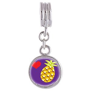 Pandora Red Heart Pineapple Photo Charm image