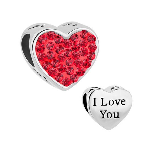 Pandora Red Love Hearts Charm