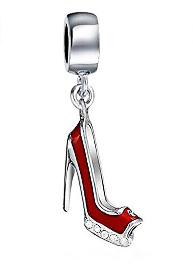 Pandora Red Sole High Heeled Shoe Charm