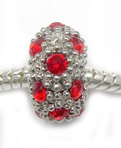 Pandora Red Stones Charm