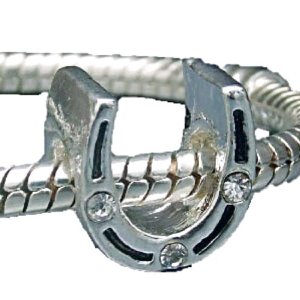 Pandora Rhinestone Horseshoe Charm image