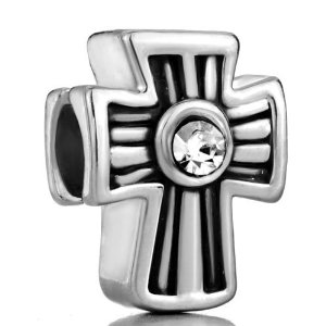 Pandora Rhinestone Irish Cross Charm image