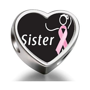 Pandora Ribbon Sister Heart Photo Charm image