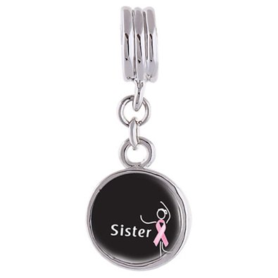 Pandora Ribbon Sister Photo Flower Charm