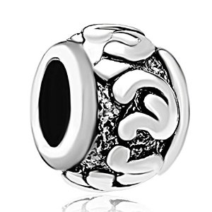 Pandora Round Shaped Letter M Charm