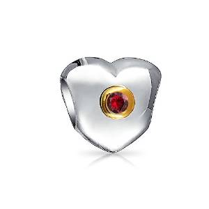 Pandora Ruby Color CZ July Birthstone Charm image