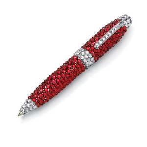 Pandora Ruby July Birthstone Pen Charm image