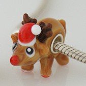 Pandora Rudolph Reindeer Glass Charm image