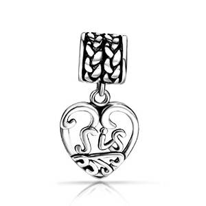 Pandora SIS Sister Heart Charm