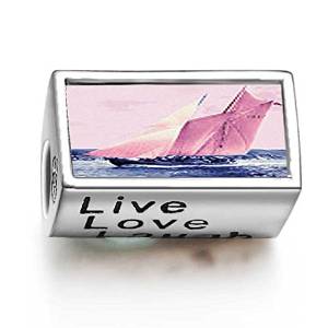 Pandora Sail Boat Words Live Love Laugh Fervent Love Charm image