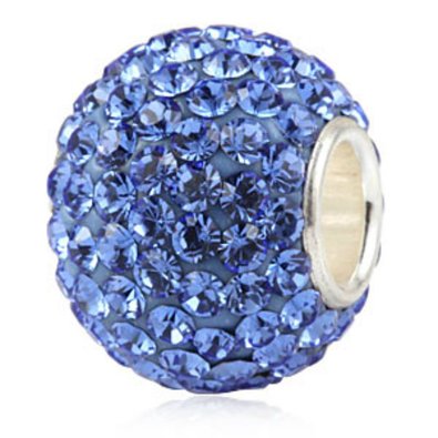 Pandora Sapphire Blue Pale Blue Murano Glass Charm