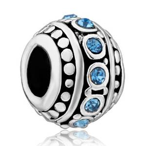 Pandora September Birthstone Blue Paved Crystal Charm